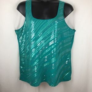 Maurice's Racer Back Sequin Tank EP10